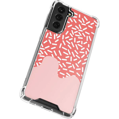 Coral Spring Sprinkles Galaxy S21 FE Clear Case